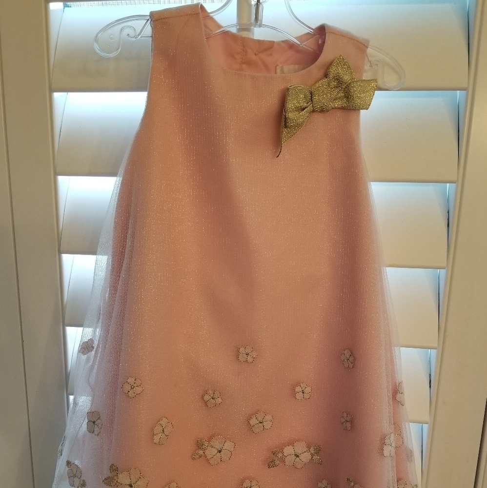 NWT | Camilla Formal Dress | Beautiful Pink & Tulle | Diaper cover | Size: 12 Mo